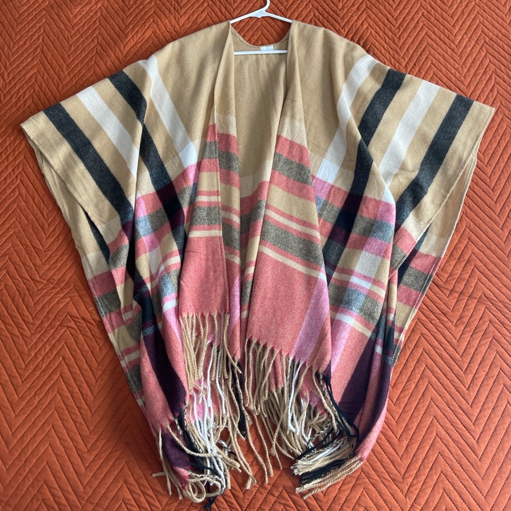 Plaid Poncho